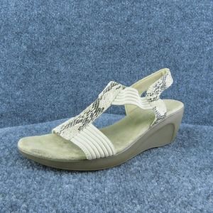 GNW Women Gladiator Shoes Danny Beige Synthetic Pull On‎ Size 9 Medium (B, M)